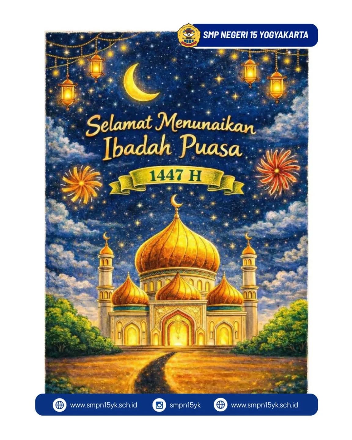 Selamat Menunaikan Ibadah Puasa Ramadan 1447 H☀️

Poster digital ini adalah karya Zhafira Aqila Luthfiana Kelas 7D
